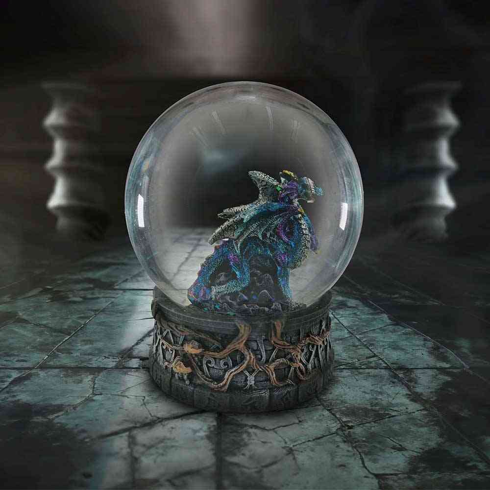 Nemesis Now - Dragon Storm Snow Globe 10cm Beeld/figuur - Draak - Multicolours